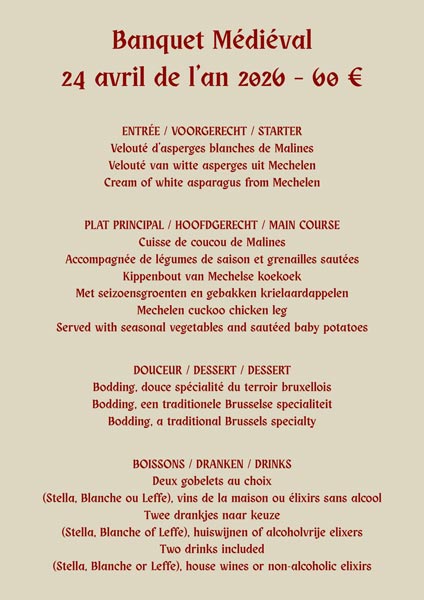 Soirée médiévale au Roy d'Espagne