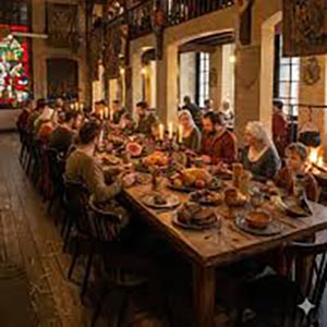 Medieval dinner at Le Roy d'Espagne